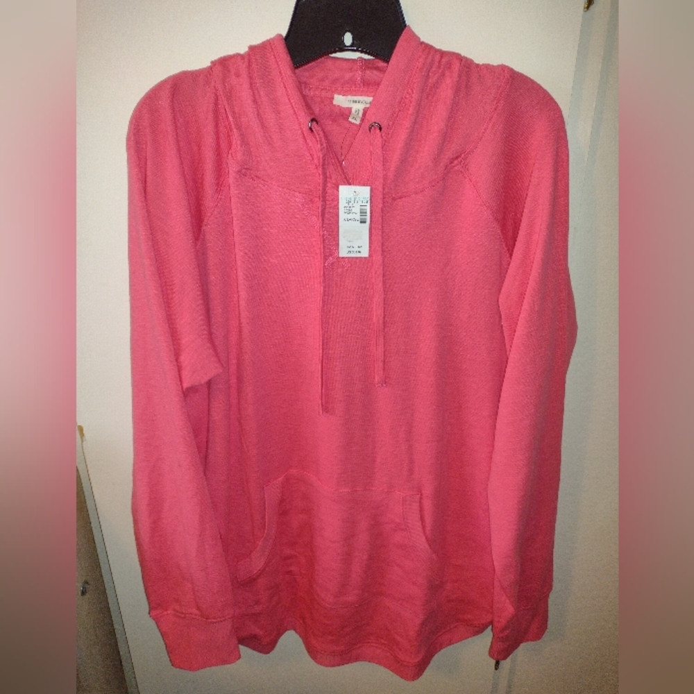 Maurices Vibrant Pink Long Sleeve Hoodie XL NWT